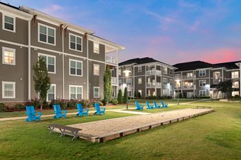 Bocce Ball Court at Abberly Market Point Apartment Homes by HHHunt, Greenville, SC, 29607